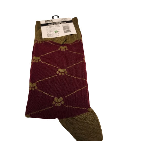 Pomeranian Pup Paw Argyle Unisex Socks NWT - Picture 7 of 9